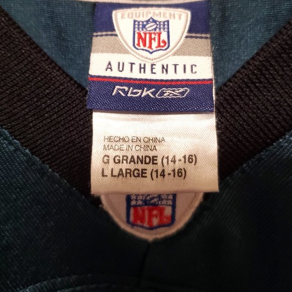 Philadelphia Eagles Donovan McNabb Reebok Green Football Jersey Size Youth L - Picture 7 of 10